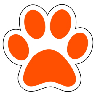 Paw Sticker (Orange)